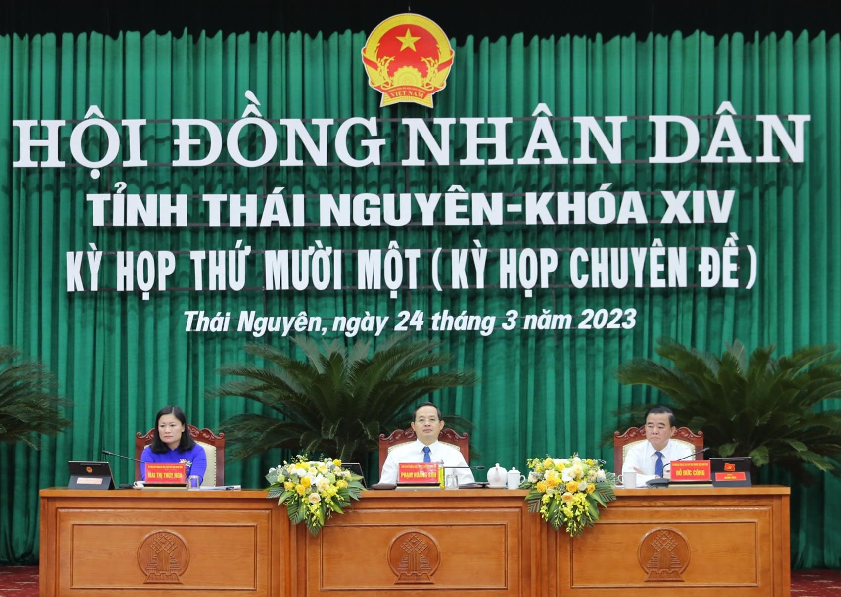 Kỳ họp thứ Mười một (Kỳ họp chuyên đề) HĐND tỉnh Thái Nguyên khóa XIV